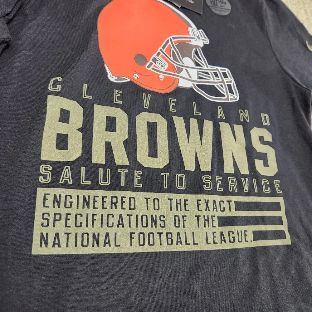 Cleveland‎ Browns Shirt Youth Medium Nike Salute To Service Engineered On Field